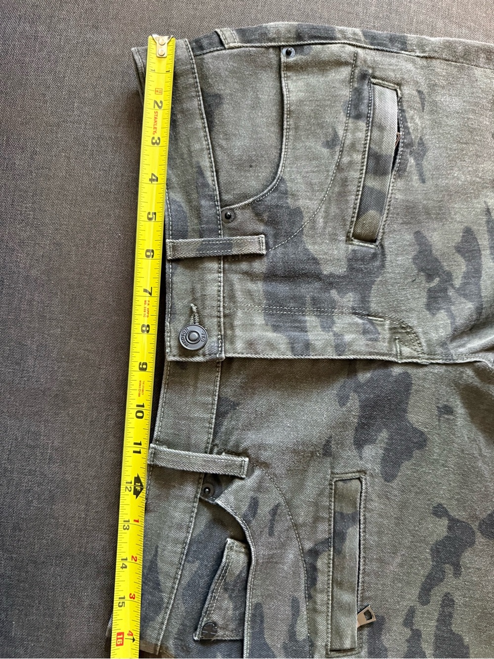 Hudson Colby Ankle Cargo skinny Camouflage Print Jeans Size 30 - Picture 10 of 11